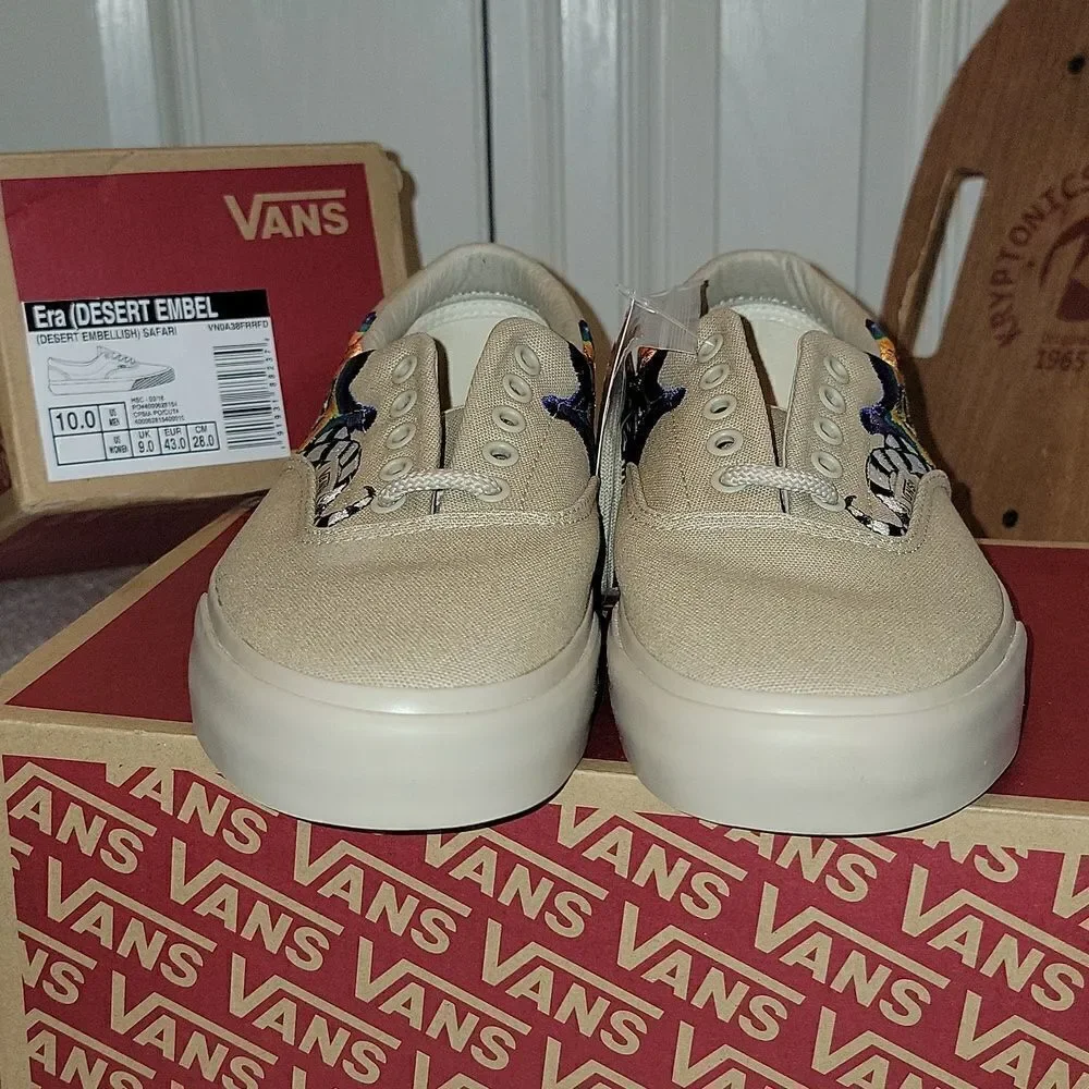 RARE New Vans Desert Embellish Tan Safari Cactus Joshua Tree Size US Mens 10